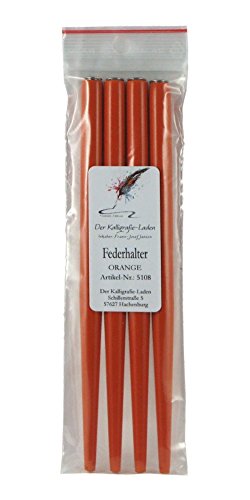 Preisvergleich Produktbild 4 Stück orange Federhalter