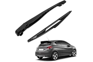 JINSENTGG Bras d'essuie-glace arrière remplacement pour Peugeot 208 2013-2021, Essuie-glace arrière et bras, Kit de balai d'essuie-glace arrière de voiture étanche
