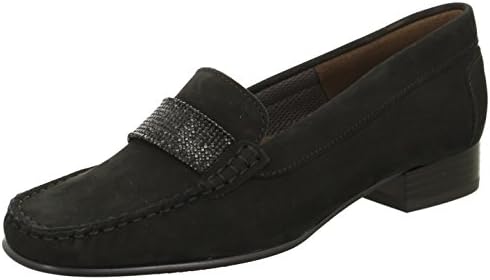JENNY ladies moccasin ATLANTA 22-50164-01 black, nubuck, Gr. 37.5 to 41.5, width G, A. about 2.5 cm, Damen Größen:41;Farben:schwarz