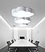 Produktbild Malovecf Wolken Lampe Moderne Minimalistische Led Deckenleuchte Eisen Wolken Zimmer Lampe Schlafzimmer Wohnzimmer Kinderzimmer, 520 * 320 * 100MM, Weiß,Weiß Licht