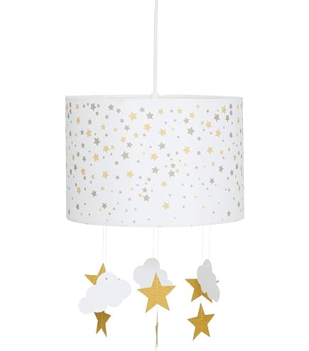 Lampe Suspension Enfant Ours Lapin Lune 3D - Lumineuse Et Dimmable Pour Chambre Garçon Fille