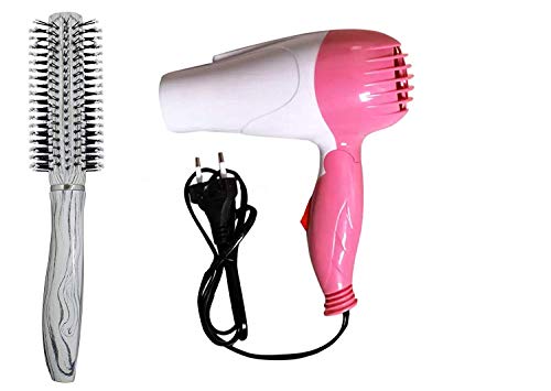 Pelo Hair Dryer Wth Comb For Personal And Professional Use, Hair Brush For Home Use, 35 Gram, Pack Of 1