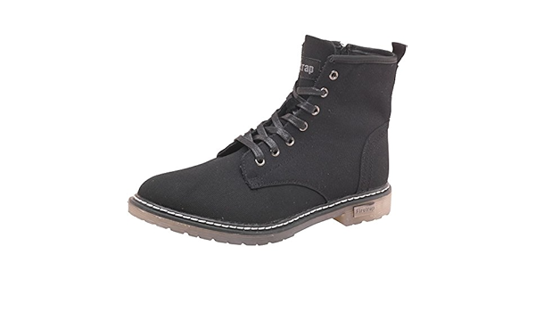 black canvas boots
