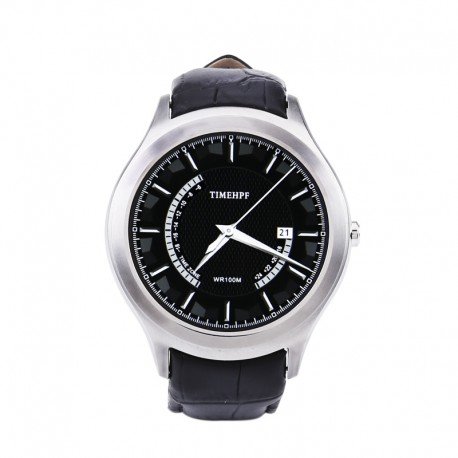 NO.1 D5+ Android Smart Watch - Quad Core CPU, 1GB RAM, 8GB Memory, Heart Sensor, Pedometer, 1.3 Inch Display (Silver)