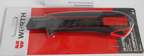 Würth Cuttermesser 2-K Griff 18mm inkl. 3 Abbrechklingen - 2