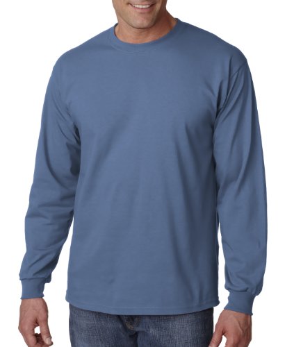 Preisvergleich Produktbild Gildan Ultra Cotton 6 oz. Long-Sleeve T-Shirt, 5XL, INDIGO BLUE