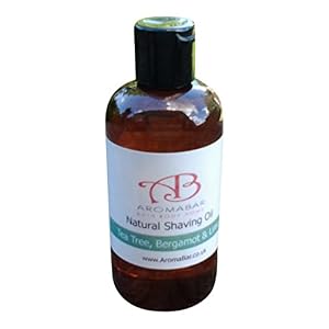 Natural Shaving Oil Gift Set (3 x 125ml) Tea Tree, Bergamot & Lime, Cedarwood Sandalwood Patchouli & Lemon and Tea Tree… - Image 5