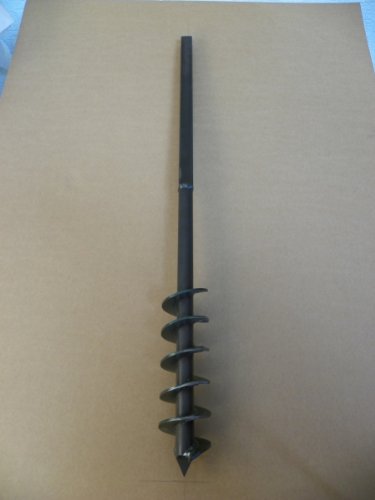 Erdbohrer Brunnenbohrer Erdlochbohrer Pfahlbohrer Handbohrer 90 mm 6 meter Bohrgerät f. Brunnen und Rammfilter - 3