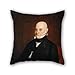 Produktbild elegancebeauty Ölgemälde William Hudson, JR. – John Quincy Adams Überwurf Kissen Fall 40,6 x 40,6 cm/40 von 40 cm Geschenk oder Decor für Kinder Mädchen Couch Lover Frau Bar Sitz Geburtstag – 2 Seiten