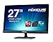 Price comparison product image Nixeus NX-VUE27P 27 Inch AH-IPS 2560x1440 60Hz Ultra High Resolution 10-Bit Glossy LED Backlight LED Display Monitor, with Base Stand