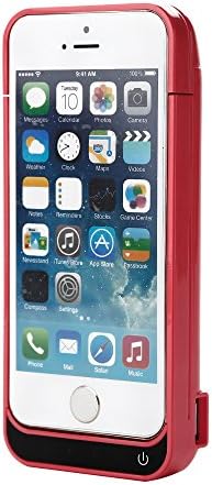 iPhone 5 5C SE 5S Battery Charger Case, Lenuo 4200mAh External Rechargeable Charging Power Pack Extended Backup Case Cover for iPhone 5/5C/5S/SE (Salmon Pink)