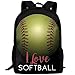 Produktbild best& I Love Softball School Rucksack College Bookbag Unisex Travel Backpack Laptop Bag