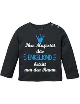Ihre Majestät das Enkelkind betritt den Raum - Perfekte Überraschung für Oma und Opa - Bio Baby Longssleeve