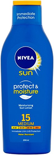 Nivea Sun Protect and Moisture Moisturising Sun Lotion Medium SPF 15 - 200 ml