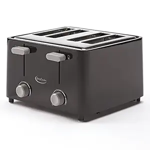 Betty Crocker BC-2626CB 4-Slice Toaster, Black