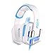 Produktbild IKARY G8200 Game Headphone 7.1 Surround USB Vibration Gaming Headset Headband Earphone with Microphone LED Light for PC PS4 Gamer (white & blue)