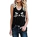 Produktbild Suitray Bluse Frauen Mode Süße Katze Gesicht Muster T-Shirt Ärmellos Tunika Camis-Tops Muskelshirt Crop Tops Sommer Bluse Weste Freizeit Leibchen Mode Mädchen T-Shirt Hemd