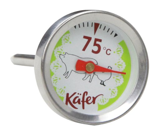 Käfer T419S Grill- und Fleisch-Thermometer für Geflügel und Schwein, analog