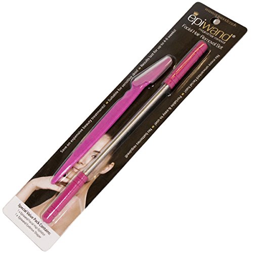 Epiwand Facial Hair Removal Set - Effectively Remove Unwanted Face Hair Without The Use of Tweezers, Harmful Bleaching Creams, Threading Systems, Expensive Laser & Electrolysis Treatments or Wax Strips (Set Includes 1 x Epilator & 1 x Eyebrow Shaper).
