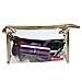 BESTIM INCUK Transparent Plastic PVC Cosmetic Bag Makeup Bag Travel Toiletry Bag Organiser,Gold