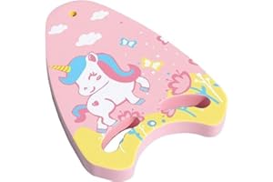 Tavola da Nuoto,Yiyifor 1 Pezzi Kickboard Nuoto Allenamento per Nuoto Attrezzatura,Tavola da Nuoto a Forma di A con Manici e Motivo Unicorn,per Esercizi in Piscina e Mare