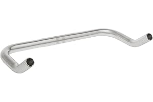 P4B | Guidon de vélo - Bullhorn | 25,4 mm | Forme de Bullhorn | Aluminium poli | Argent anodisé | Guidon de vélo