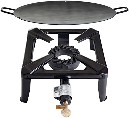 Hob without Safety Pilot with 8.5 KW power; dimensions: 40 x 40 x 17 CM and Eisenwok / Grill Tray with A diameter of 70 CM