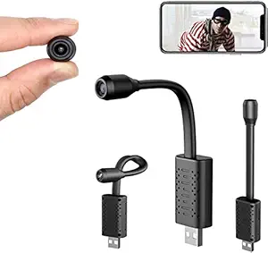 TECHNOVIEW Smallest Spy WiFi Camera, Mini HD 1080p Portable IP Hidden Wireless Home Security Car Nanny Spy Camera with Motion Detection, Cloud Storage, Live Remote Monitoring (Black)