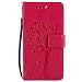 Produktbild Flip Hülle für Huawei Honor 5C, Ysimee Hülle Leder Tasche für Honor 5C - Ledertasche Schutzhülle PU Leder Flip Case mit Standfunktion Baum Bunte Muster Cover im Bookstyle, Baum- rosarot