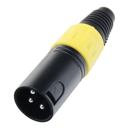 Pronomic Steckerset XLR-Male 5-Stück, XLR-Female 5-Stück (zur Kabelkonfektionierung, Montage, Hochwertige Spannzangen-Zugentlastung, stabiles Druckguss-Gehäuse) farbig - 3