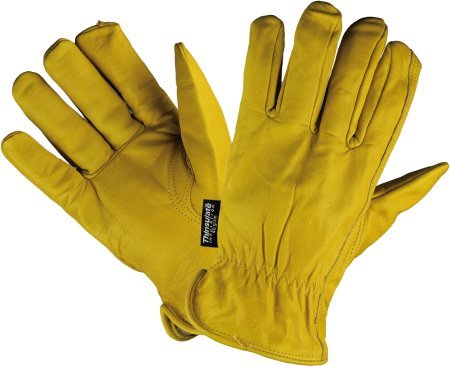 12 Paar - DRIVER-SUPER WINTER , Thinsulate ® -Futter, Rindnappaleder, - HASE - 850540 - Größe 10