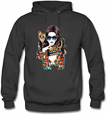 Eurapping Men Unisex Hoodie Sweatshirt Sexy Hot Girl Funny Printed XXL