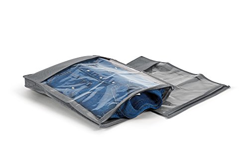 Perfetto Più Easybag Sacco Custodia Tnt per Camice e Maglie, Tessuto, Cenere, 33.0x45.0x5.0 Cm
