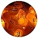 Produktbild A-szcxtop Happy Halloween Papier Kürbis Laterne Lichterkette mit LED Jack-O-Lantern für Maskerade Party Requisiten 10 Stück Kürbis-Laterne Pumpkin String Light