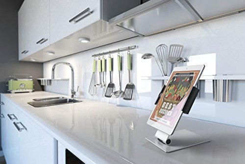 Durable 893023 Tablet Tischhalterung für alle Tablets 7-13″, 360° drehbar mit Diebstahlsicherung, silber - 5