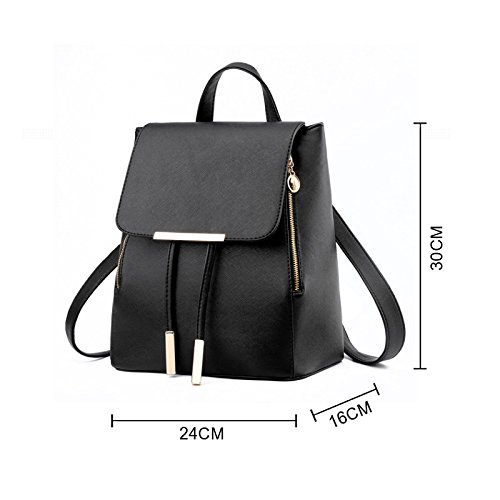 Rucksackhandtaschen SEARCHALL student pu - leder schoolbag mini - frauen reisen rucksack umh  ngetasche rucksack  schwarz 