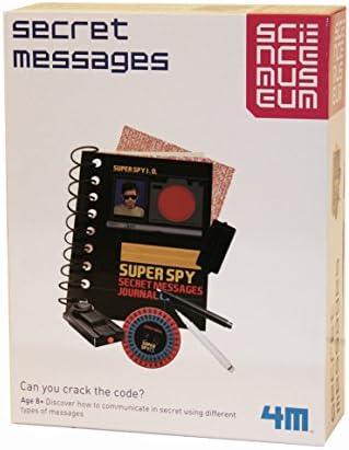 Spy Science - Secret Message Kit - Kids Children Girls Boys - Traditional Set - Must Have Xmas Christmas Present Gift Fun Toys &amp; Games Idea Age 8+