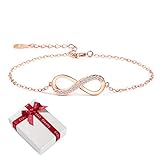 ♥Infinity Design: Unendlich Symbol Silberarmband, einfaches und elegantes Design. Unendlichkeit bedeutet unendliche Liebe und bedeutet auch Freundschaft für immer. Dies ist ein ideales Geschenk für Ihren guten Freund, Liebhaber oder für sich selbst.