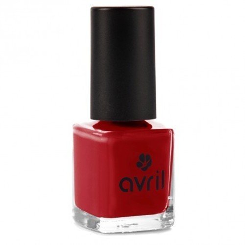 AVRIL - Vernis à Ongles Vegan Sans produits Chimiques - Rouge Opera 19 - Application Facile, Non Testé sur les Animaux - 7ml