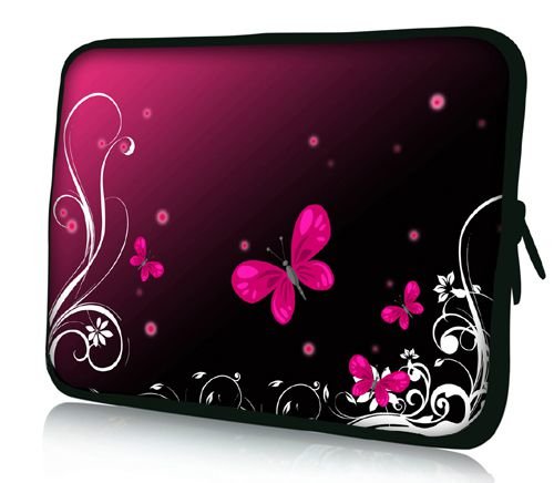 PEDEA Design Schutzhülle Notebook Tasche bis 17,3 Zoll (43,9cm), Butterfly