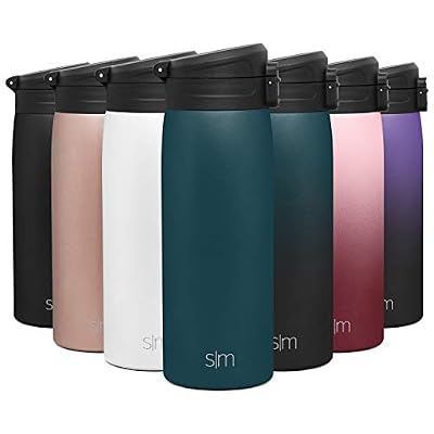 Simple Modern 470ml Kona Mug Isotherme de Voyage avec Couvercle Verrouillable Hydro Tasse a Café ou The Bouteille d'eau Isotherme Acier Inoxydable Gourde INOX Flask Cadeau Femme ou Homme