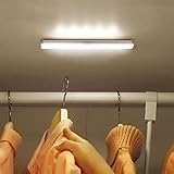 JESWELL Automatische LED Schrankbeleuchtung Nachtlicht mit Bewegungsmelder, Magnetische Batteriebetrieben 10 LEDs-Licht für den Schrank oder die Schublade, Treppen, Schlafzimmer, Küche (Weiß) (4-er Pack) - 5