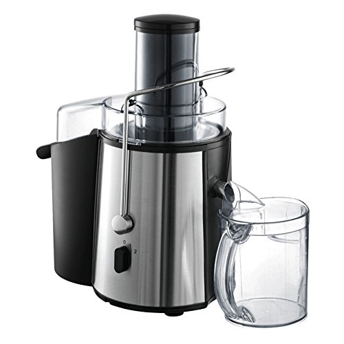 Professionelle leistungsstarke breite Mund Frucht Juicer 1000W Max Power Motor mit 2 Liter Saftkrug und Reinigungsbürste – 33,5 x 22 x 41 cm – Farbe schwarz – ABS-Material – Zwei Geschwindigkeiten zur Verfügung - 3