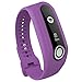 Produktbild Altsommer 8 Farben für Tomtom Touch Weiches Silikon Sportarmband Silikon Sportarmband Uhrenarmband Uhr Erstatzband für Fitbit Ionic Health & Fitness Smartwatch für Damen Herren (Lila)