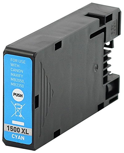 4 Druckerpatronen kompatibel für Canon PGI-1500 XL Black Cyan Magenta Yellow für Maxify MB 2050 2150 2350 2750 - 4