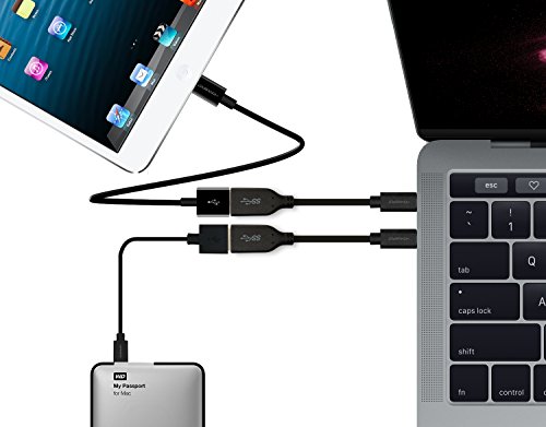 HomeSpot USB 3.0, 16 cm kurzes Typ USB-C auf USB-A-Kabel Weiblich, USB 3.0 SuperSpeed OTG Kabel für Apple MacBook, Chromebook Pixel und viele andere USB C kompatible Geräte (6.2″/16.2cm) - 5