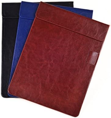 CSTOM A5 Writing Pad 6" x 9" Clipboard with Magnetic Clip, Premium Synthetic Leather - Pack of 3