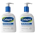 Cetaphil Oily Skin Cleanser, 473ml, Face Wash, For Combination to Oily Sensitive Skin, With Niacinamide (Pack of 2)
