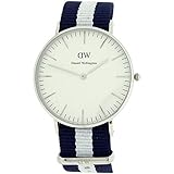 Daniel Wellington Damen Uhr Analog mit Nylon Armband 0602DW