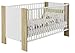 Produktbild Rauch Kinderzimmerbett Babybett Eiche Sonoma, Weiß Alpin, Liegefläche 70x140 cm Samira 70x140 cm